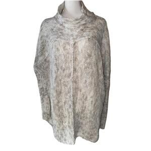 Free People Sweater Womens Small ChunkyOversize Textured Long Sleeve Top Mock